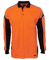 Orange Hi-Vis Long Sleeve Polo | Northern Printing Group