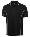 Black Polo T-shirt - Short Sleeve Piping Polo | Northern Printing Group